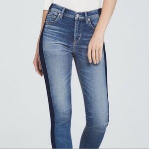 Distressed Side‎ Panel BlankNYC Crop Girlfriend Jean Size 29